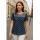 BLUSA TOPOS CANESU BORDADO MUJER ROSSAN