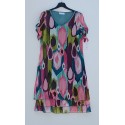 vestido estampado gasa mujer rossan