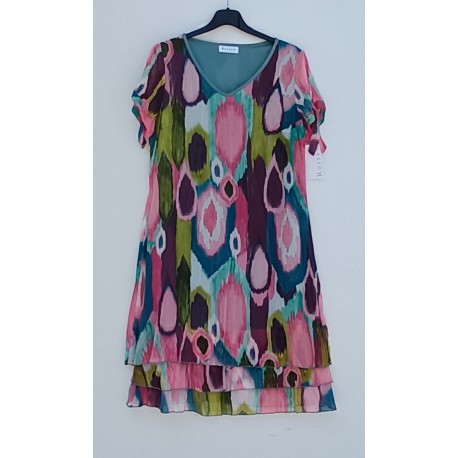 vestido estampado gasa mujer rossan