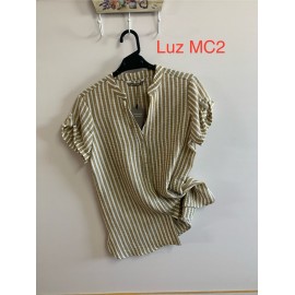 BLUSA RAYAS CAMEL MUJER PRIVILEGE 