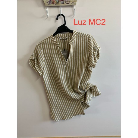 BLUSA RAYAS CAMEL MUJER PRIVILEGE 