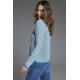 CHAQUETA BICOLOR TURQUESA MUJER TACHY ZUCCA