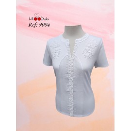 Camiseta bordada mujer Lili Dudu +colores