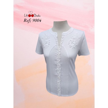 Camiseta bordada mujer Lili Dudu +colores