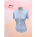 Camiseta bordada blanca de mujer Lili Dudu 