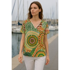 BLUSA ESTAMPADA DE MUJER ROSSAN