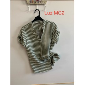 BLUSA RAYAS KAKI MUJER PRIVILEGE 