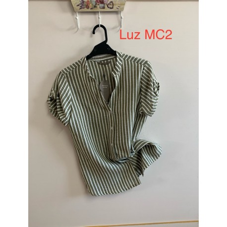 BLUSA RAYAS KAKI MUJER PRIVILEGE 