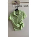 CAMISA CUADROS PISTACHO MUJER PRIVILEGE
