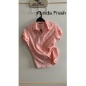 CAMISA CUADROS SALMON MUJER PRIVILEGE