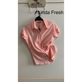 CAMISA CUADROS ROSA MUJER PRIVILEGE