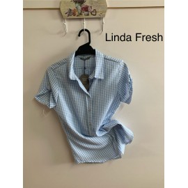 CAMISA CUADROS PISTACHO MUJER PRIVILEGE