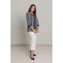 CONJUNTO ESTAMPADO MARINO/BLANCO MUJER BOGUAR