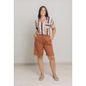 CAMISA ESTAMPADA RAYAS CON BOLSILLO MUJER BOGUAR