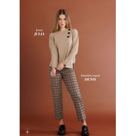 PANTALON CUADROS MUJER SISSUS MODA