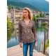 BLUSA ESTAMPADA DE GASA MUJER ROSSAN
