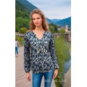 BLUSA ESTAMPADA DE GASA MUJER ROSSAN