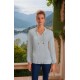 BLUSA LISA BLANCA DE GASA MUJER ROSSAN 