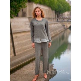 JERSEY DE PUNTO LISO MUJER CON FALDON ROSSAN +COLORES