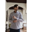 CAMISA RAYAS TERGAL CARLOS CORDOBA HOMBRE