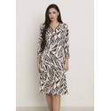 VESTIDO ESTAMPADO CON ADORNO EN HOMBRO MUJER BOGUAR