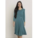 VESTIDO LISO PETROLEO MUJER BOGUAR