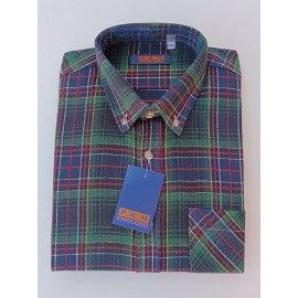 CAMISA FRANELA  HOMBRE CUADROS PKM 