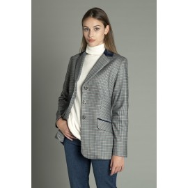 Chaqueta blazer en cuadro Harrys mujer estefania rodriguez