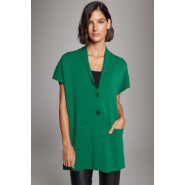 CHALECO CUELLO SMOKING BOLSILLOS MUJER ZUCCA +COLORES