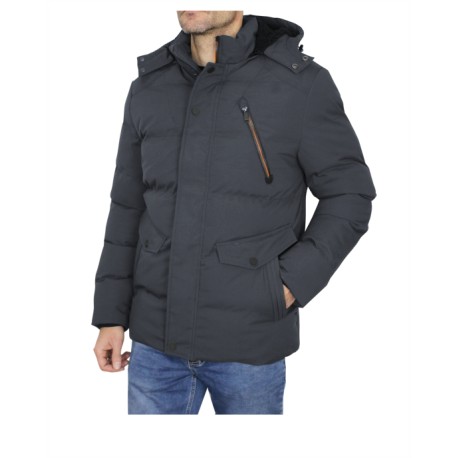Chaqueta acolchada gris con bolsillo cremallera koyote jeans 