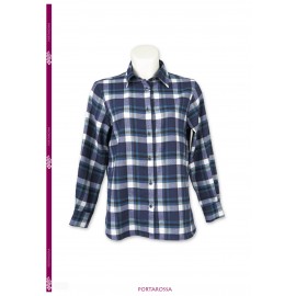 CAMISA CUADROS ROJA VILLELA MUJER PORTAROSSA