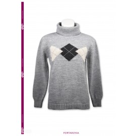 JERSEY CUELLO CISNE CON ROMBOS MUJER PORTARROSA +COLORES