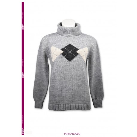 JERSEY CUELLO CISNE CON ROMBOS MUJER PORTARROSA +COLORES