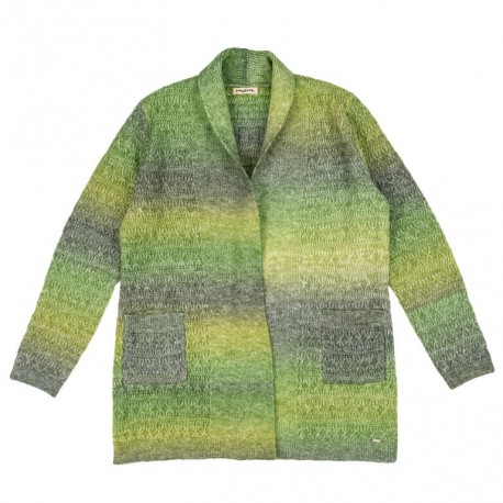 CHAQUETA LARGA COMBINADA CAPUCHA  MUJER MCM +colotes