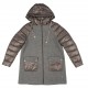 ABRIGO COMBINADO GRIS MUJER MCM