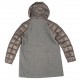 ABRIGO COMBINADO GRIS MUJER MCM