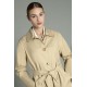 Gabardina tipo trench lisa de Estefania Rodriguez