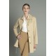 Gabardina tipo trench lisa de Estefania Rodriguez