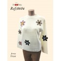 JESESEY CON BORDADO DE FLORES LILI DUDU +COLORES