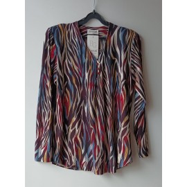 CAMISETA ESTAMPADA CON PLIEGUE MUJER BOGUAR