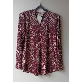 CAMISETA ESTAMPADA CON PLIEGUE MUJER BOGUAR