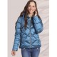 PARKA ACOLCHADA BRILLO AZUL COBALTO
