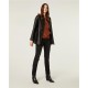 Chaqueta de mujer con escote caja y tachuelas paz torras