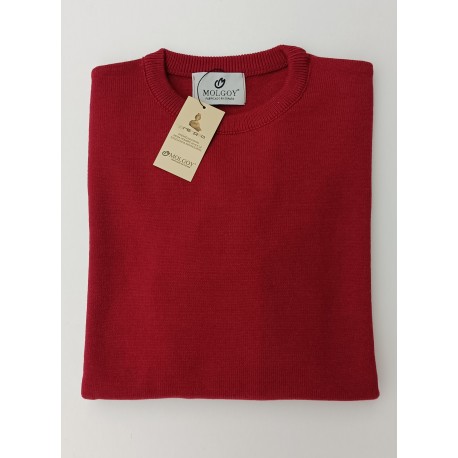 JERSEY BÁSICO MOLGOY CUELLO REDONDO ROJO SANGRE