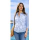 CAMISA RAYAS CON BORDADOS MUJER ROSSAN