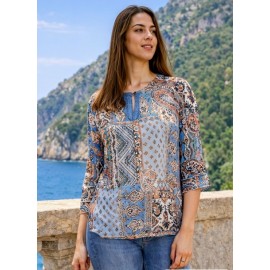BLUSA ESTAMPADA DE MUJER ROSSAN