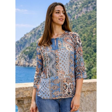 BLUSA ESTAMPADA DE MUJER ROSSAN