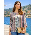 BLUSA ESTAMPADA DE MUJER ROSSAN