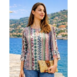 BLUSA ESTAMPADA DE MUJER ROSSAN