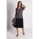 FALDA LISA 6 PIEZAS EN MOSSCREPPE MUJER BOGUAR +COLORES